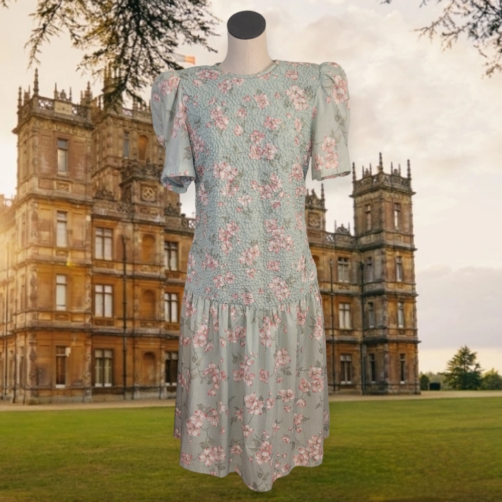 VTG 80s Floral Dress